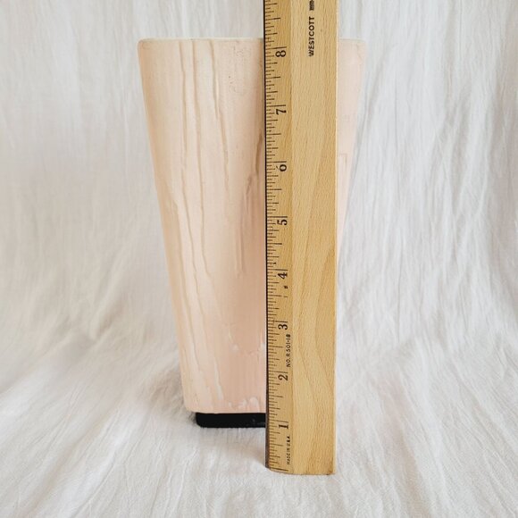 Shawnee USA Pink Fairywood Ceramic Vase With Woodgrain 8.25" - Picture 7 of 10